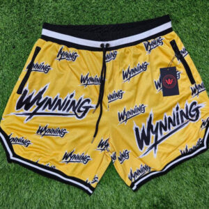 Yellow Wynning basketball shorts