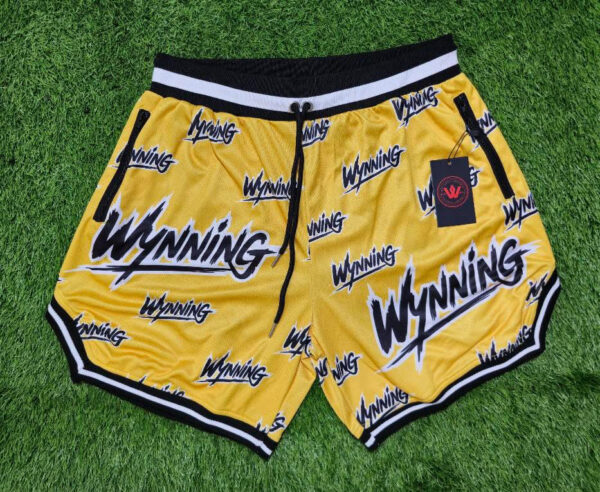 Yellow Wynning basketball shorts