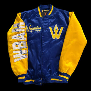 Royal Blue Satin varsity jackets