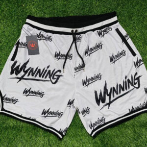 White Wynning basketball shorts