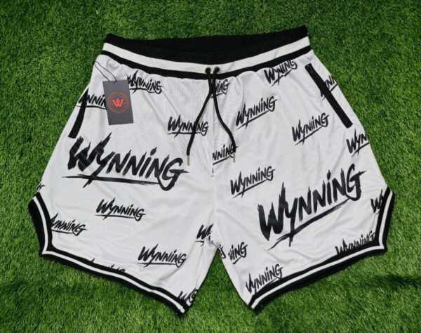 White Wynning basketball shorts
