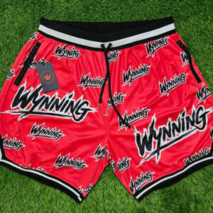 Red Wynning basketball shorts