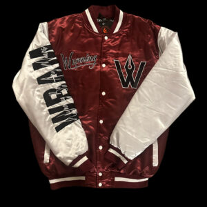 Maroon Satin varsity Jackets