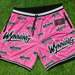 Pink Wynning basketball shorts