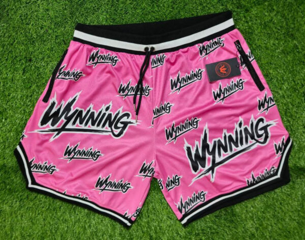 Pink Wynning basketball shorts