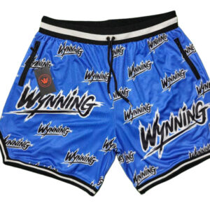 Royal Blue Wynning graphic basketball shorts