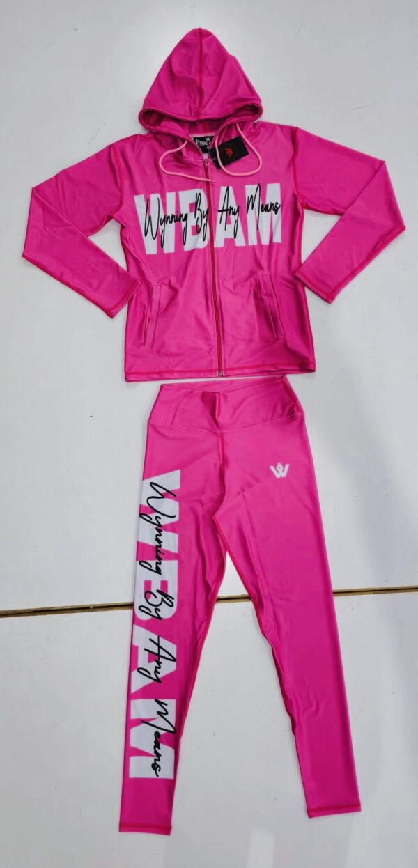 Ladies WYNNING BY ANY MEANS hoodie/ leggings set