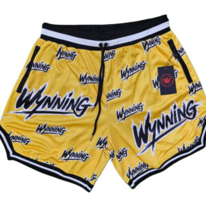 Yellow Wynning graphic basketball shorts