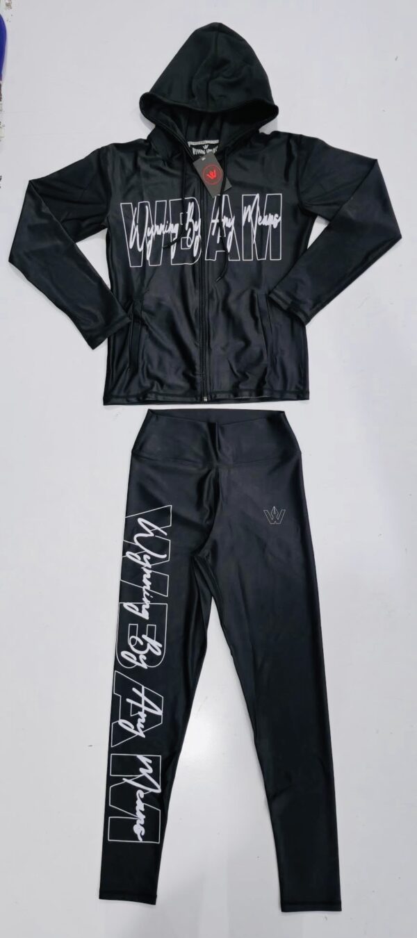 Ladies WYNNING BY ANY MEANS hoodie/ leggings set