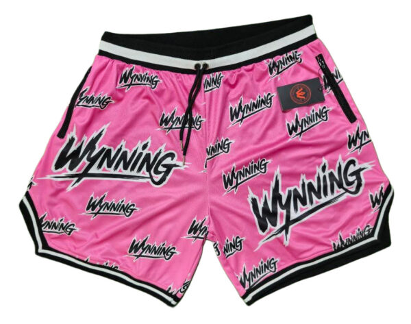 Pink Wynning basketball shorts