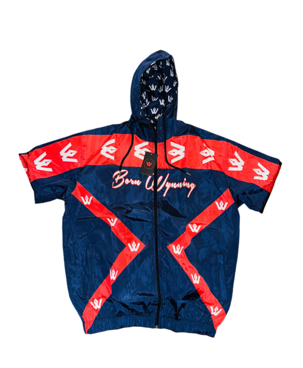 Red,White & Navy Blue Born Wynning Windbreaker Set - Image 2
